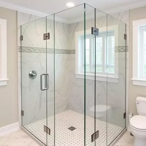 custom frameless shower enclosures lake Orion Michigan,custom frameless shower enclosure designs,benefits of custom frameless shower enclosures