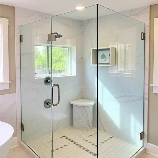 custom frameless shower enclosures lake Orion Michigan,custom frameless shower enclosure designs,benefits of custom frameless shower enclosures