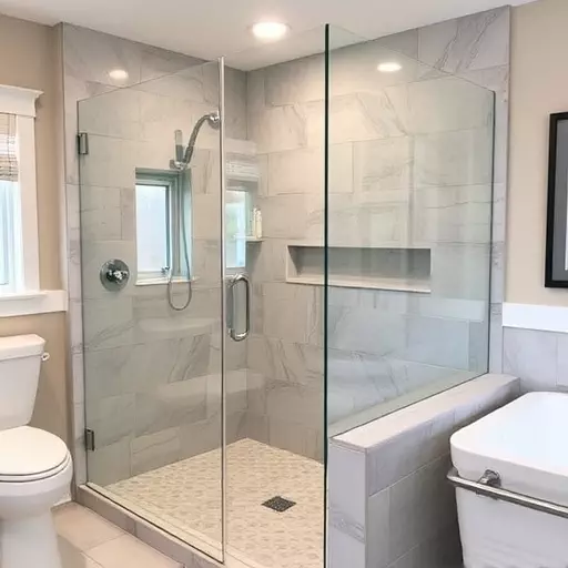 custom frameless shower enclosures lake Orion Michigan,custom frameless shower enclosure designs,benefits of custom frameless shower enclosures