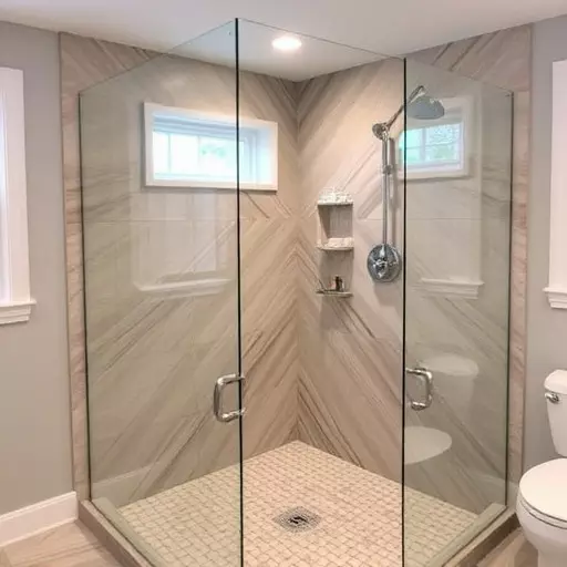 custom frameless shower enclosures lake Orion Michigan,custom frameless shower enclosure designs,benefits of custom frameless shower enclosures
