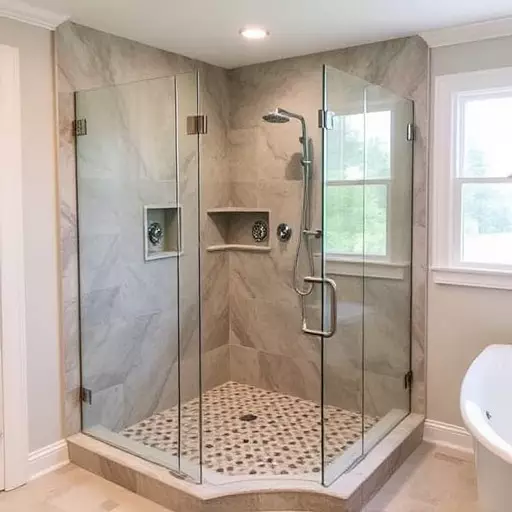 custom frameless shower enclosures lake Orion Michigan,custom frameless shower enclosure designs,benefits of custom frameless shower enclosures