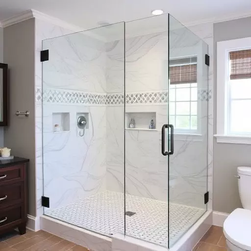 custom frameless shower enclosures lake Orion Michigan,custom frameless shower enclosure designs,benefits of custom frameless shower enclosures