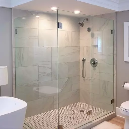 custom glass for modern bathrooms lake Orion Michigan,frameless shower doors,glass shower enclosures