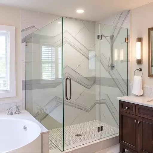 custom glass for modern bathrooms toledo,frameless shower doors,glass shower enclosures