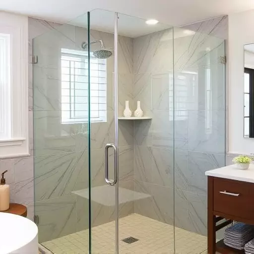 custom glass for modern bathrooms toledo,frameless shower doors,glass shower enclosures