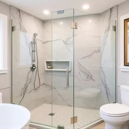 custom glass for modern bathrooms toledo,frameless shower doors,glass shower enclosures