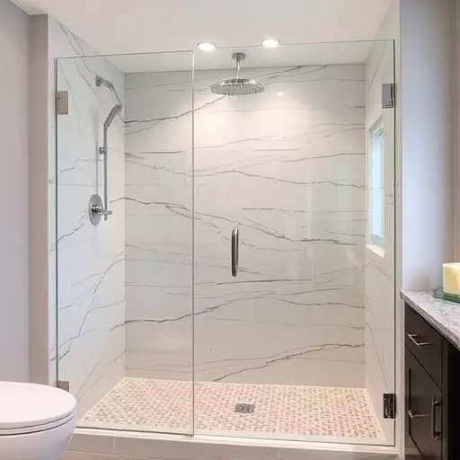 custom glass for modern bathrooms toledo,frameless shower doors,glass shower enclosures