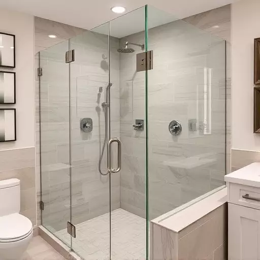 custom glass for modern bathrooms toledo,frameless shower doors,glass shower enclosures