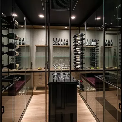 custom glass wine room lake Orion Michigan,custom glass wine room designs,glass types for wine rooms