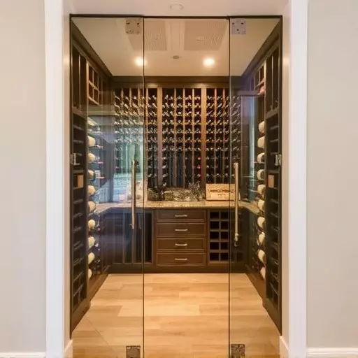 custom glass wine room lake Orion Michigan,custom glass wine room designs,glass types for wine rooms