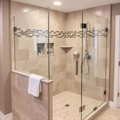 custom shower enclosures lake Orion Michigan,custom shower enclosure designs,frameless custom shower enclosures