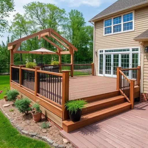 deck builders in wisconsin,custom deck design,composite decking materials