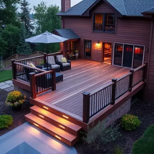 deck builders in wisconsin,custom deck design,composite decking materials