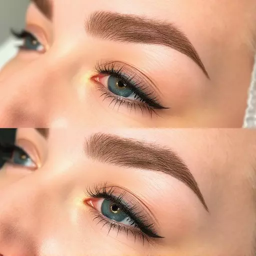 eyebrow microblading toledo,powder brow technique,ombre brows