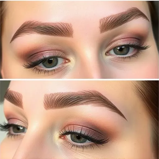 eyebrow microblading toledo,powder brow technique,ombre brows