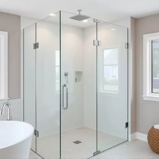 Frameless glass for minimalist interiors Troy MI,Frameless enclosures with color-tinted options