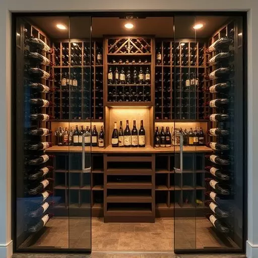 frameless glass wine enclosures lake Orion Michigan,custom wine storage solutions,frameless glass wine racks