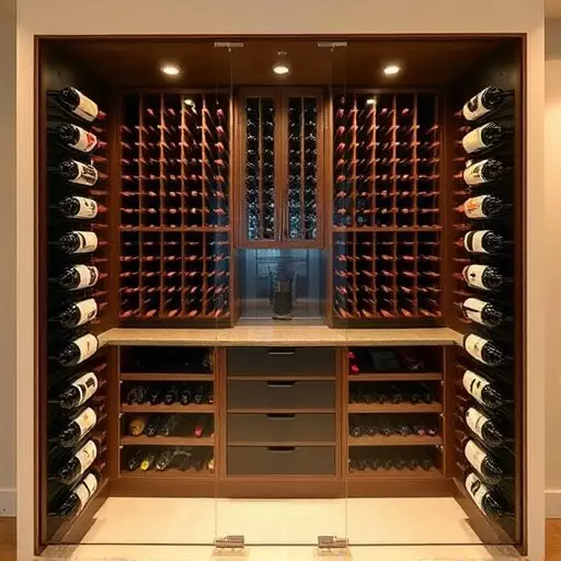 frameless glass wine enclosures lake Orion Michigan,custom wine storage solutions,frameless glass wine racks