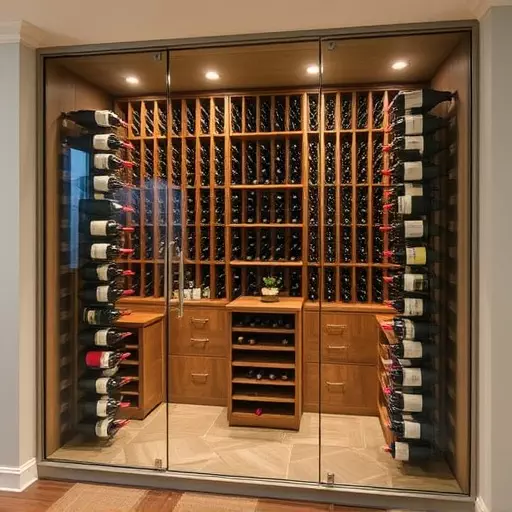 frameless glass wine enclosures lake Orion Michigan,custom wine storage solutions,frameless glass wine racks