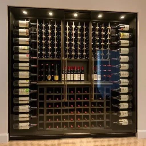 frameless glass wine enclosures toledo,custom wine storage solutions,frameless glass wine racks