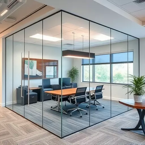 frameless office glass walls lake Orion Michigan,frameless glass partitions,modern office design with glass walls