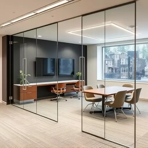 frameless office glass walls lake Orion Michigan,frameless glass partitions,modern office design with glass walls