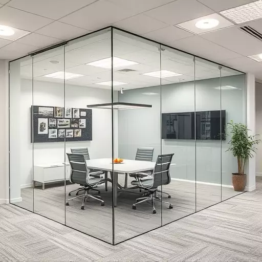 frameless office glass walls lake Orion Michigan,frameless glass partitions,modern office design with glass walls