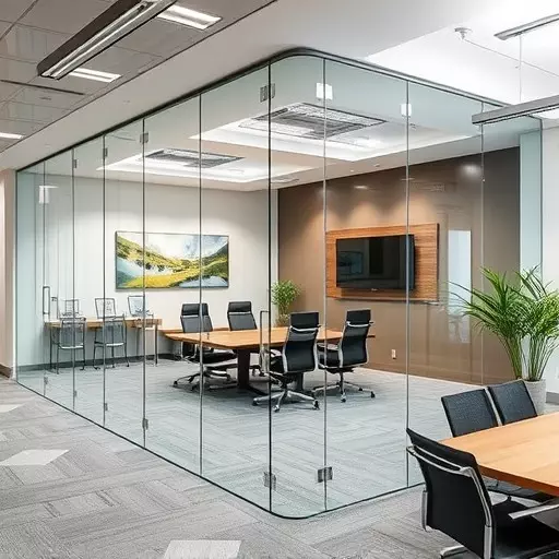 frameless office glass walls lake Orion Michigan,frameless glass partitions,modern office design with glass walls