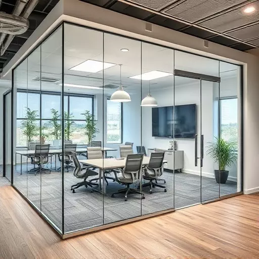 frameless office glass walls lake Orion Michigan,frameless glass partitions,modern office design with glass walls