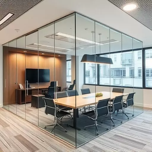 frameless office glass walls lake Orion Michigan,frameless glass partitions,modern office design with glass walls