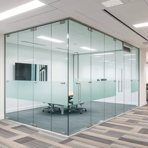 frameless office glass walls lake Orion Michigan,frameless glass partitions,modern office design with glass walls