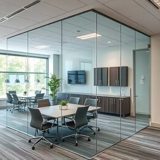 frameless office glass walls lake Orion Michigan,frameless glass partitions,modern office design with glass walls