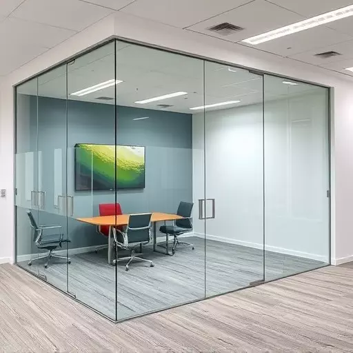 frameless office glass walls lake Orion Michigan,frameless glass partitions,modern office design with glass walls