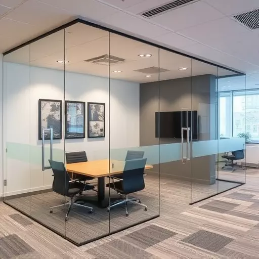 frameless office glass walls lake Orion Michigan,frameless glass partitions,modern office design with glass walls
