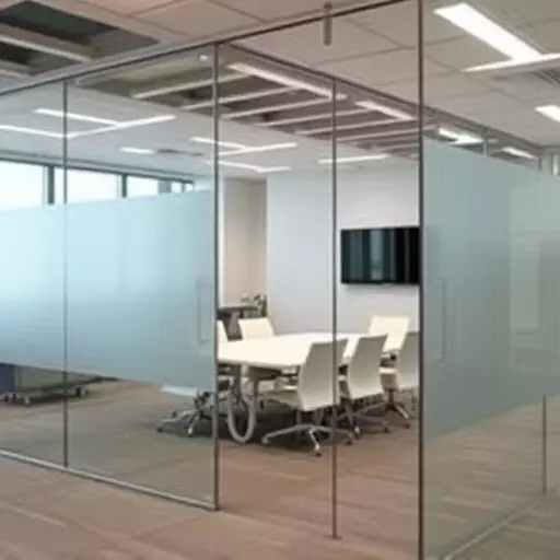 frameless office glass walls lake Orion Michigan,frameless glass partitions,modern office design with glass walls