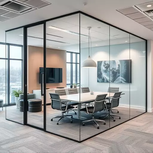 frameless office glass walls lake Orion Michigan,frameless glass partitions,modern office design with glass walls