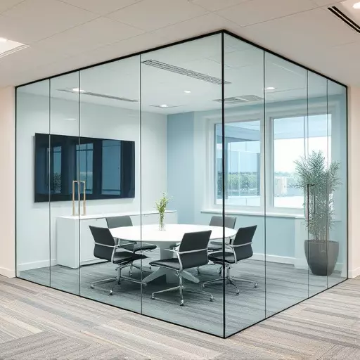 frameless office glass walls lake Orion Michigan,frameless glass partitions,modern office design with glass walls