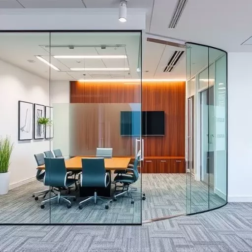 frameless office glass walls lake Orion Michigan,frameless glass partitions,modern office design with glass walls