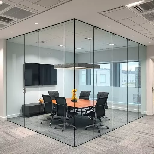 frameless office glass walls lake Orion Michigan,frameless glass partitions,modern office design with glass walls