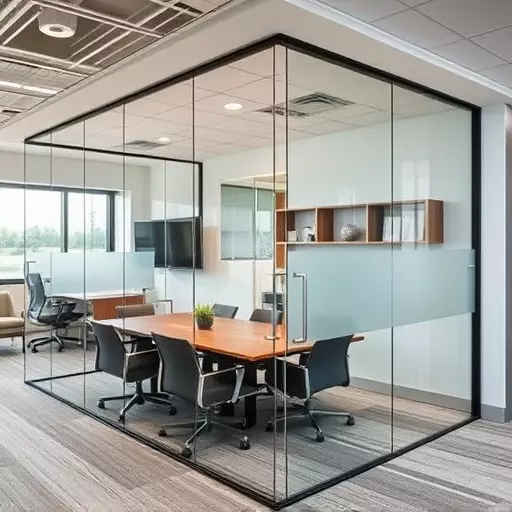 frameless office glass walls lake Orion Michigan,frameless glass partitions,modern office design with glass walls