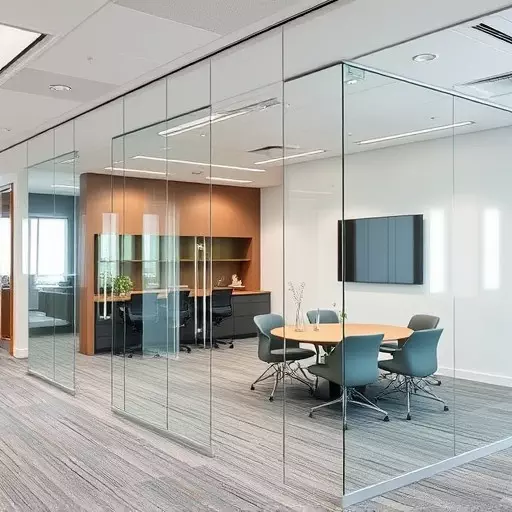 frameless office glass walls lake Orion Michigan,frameless glass partitions,modern office design with glass walls