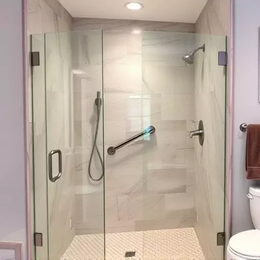 Frameless panels with UV-blocking technology Sterling Heights MI,Frameless designs for temperature-controlled showers,