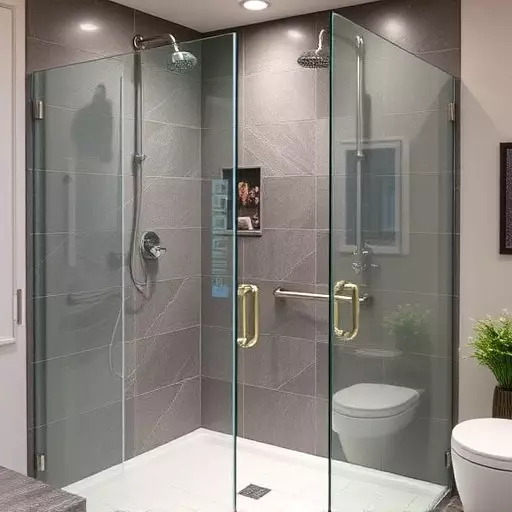 Frameless panels with UV-blocking technology Sterling Heights MI,Frameless designs for temperature-controlled showers,