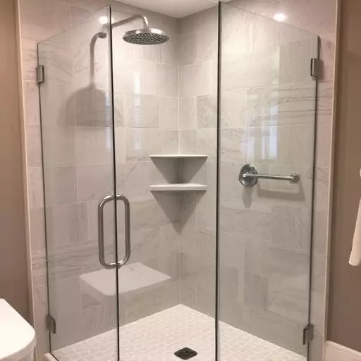 Glass Shower Door Installation Rochester Hills MI,Textured shower glass for anti-slip surfaces,Frameless glass compatibility with bathroom tiles