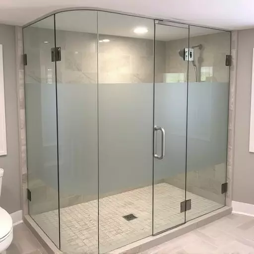 Glass Shower Door Installation Southfield MI,Frameless glass shower enclosures for large bathrooms, Frosted shower doors for privacy-focused designs