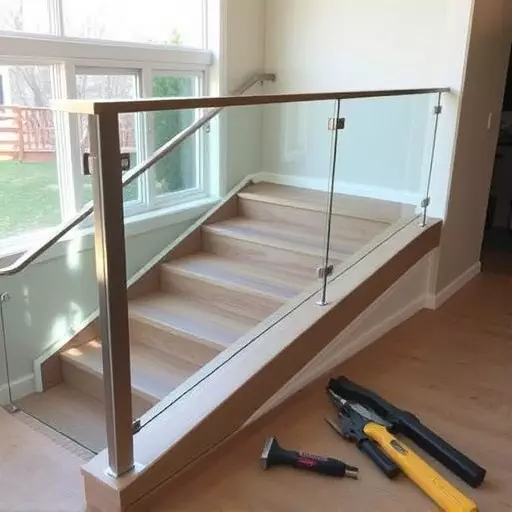 modern glass railings installation lake Orion Michigan,modern glass railings installation guide,tools needed for glass railing installation
