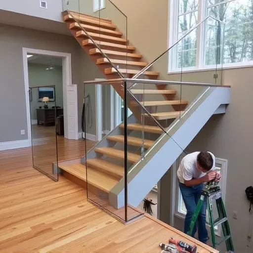 modern glass railings installation lake Orion Michigan,modern glass railings installation guide,tools needed for glass railing installation