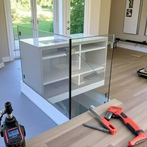 modern glass railings installation lake Orion Michigan,modern glass railings installation guide,tools needed for glass railing installation