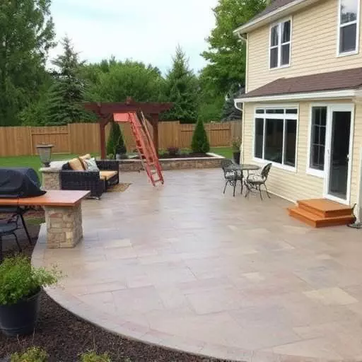 Patio construction techniques Oak Harbor Ohio,Custom patio designs,Concrete patio construction