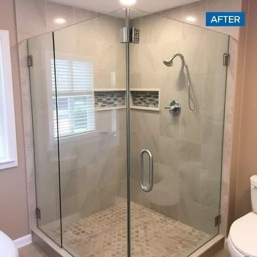 royal oak michigan glass shower door installation,custom glass shower door installation,glass shower door installation royal oak mi
